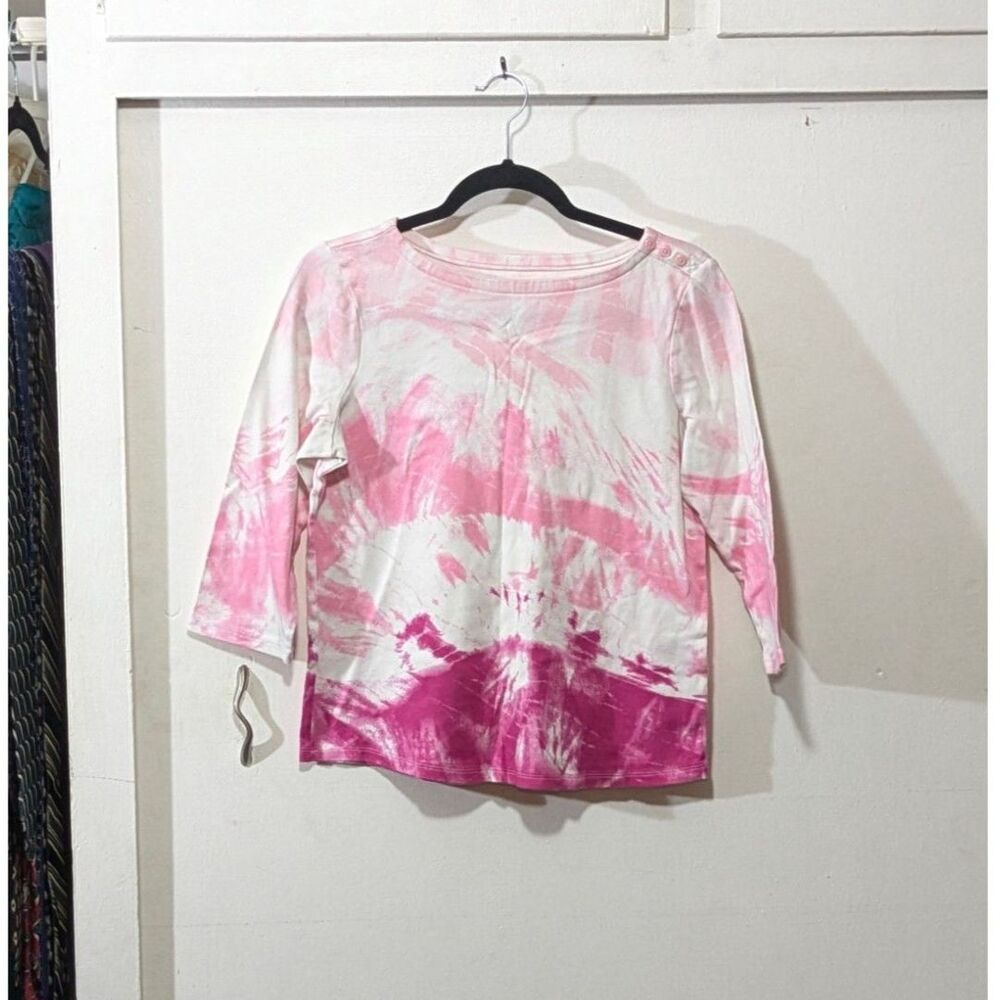 3/4 Length Sleeve Tie-Dye Blouse - Charter's Club sz. Medium